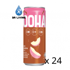  “OOHA”白桃烏龍茶味汽水330mL 高罐裝 24罐